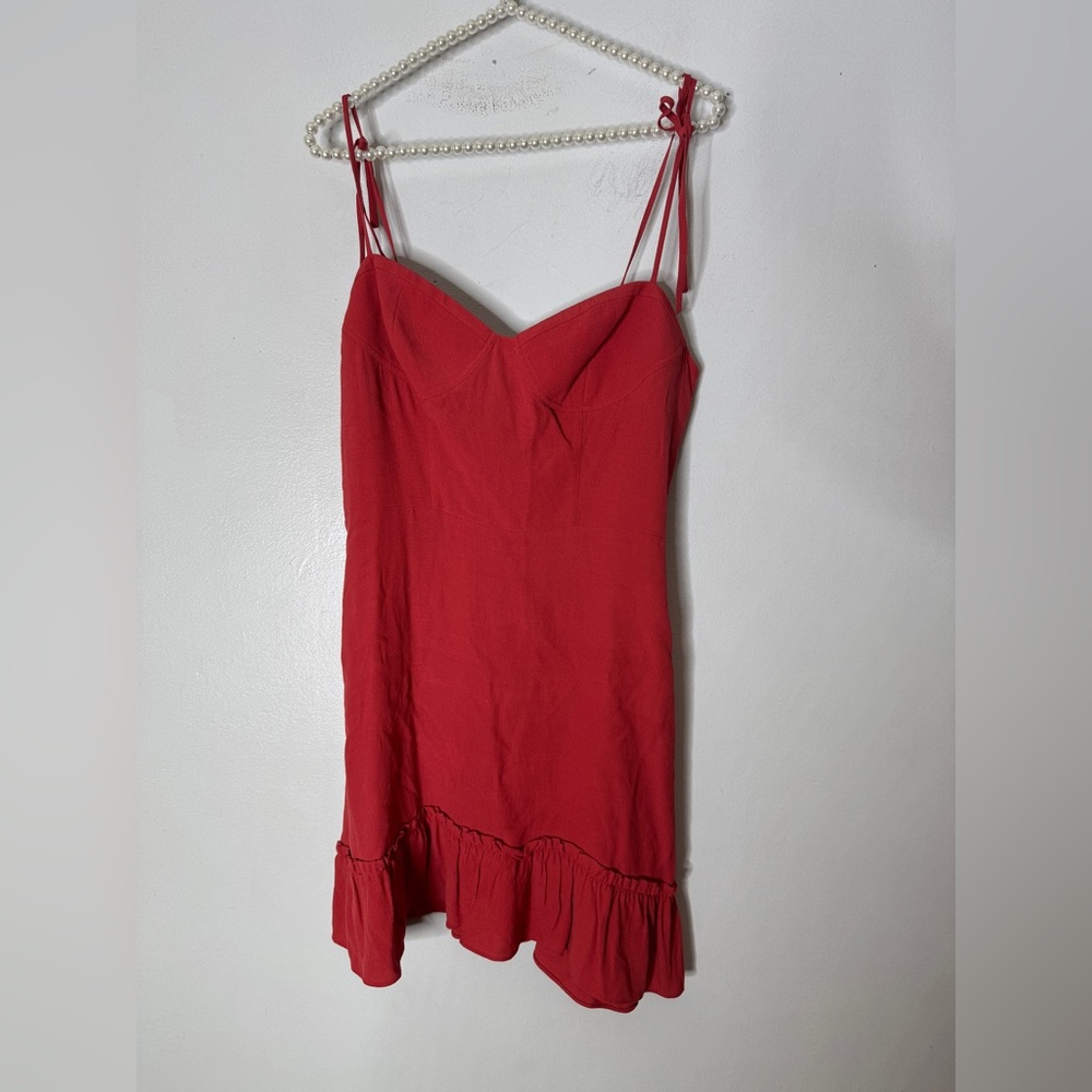 aritzia sunday best Small Red Maxwell Dress Bustier Mini‎
